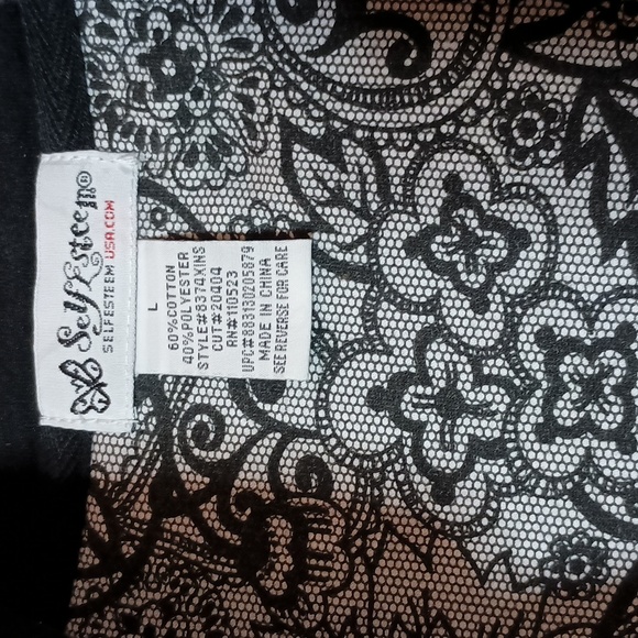 Self Esteem Black Button-Down Jacket with Reversible Patterned Belt - Picture 3 of 6